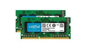 MEMORIA RAM DDR3 8GB 1333MHz PARA NOTEBOOK CRUCIAL