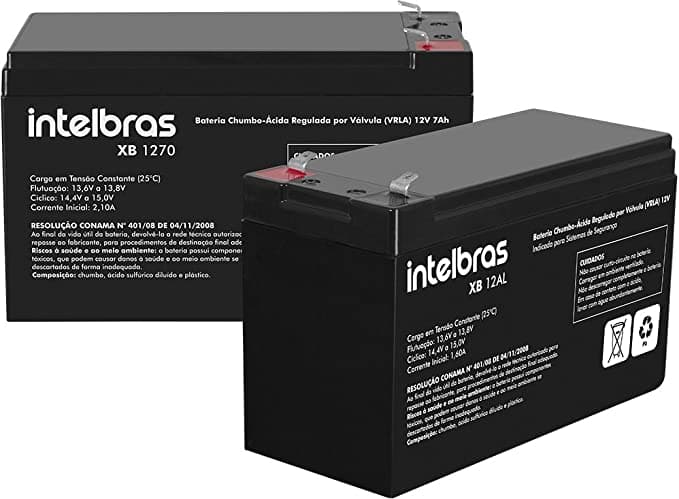 BATERIA 12V 7A NOBREAK INTELBRAS