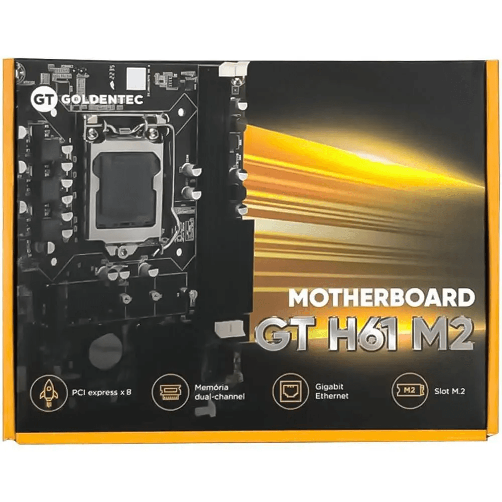 PLACA MÃE LGA 1155 H61 DDR3 M2 TNC