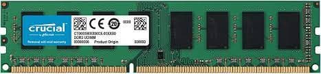 MEMORIA RAM DDR3 8GB 1333MHz PARA DESKTOP CRUCIAL