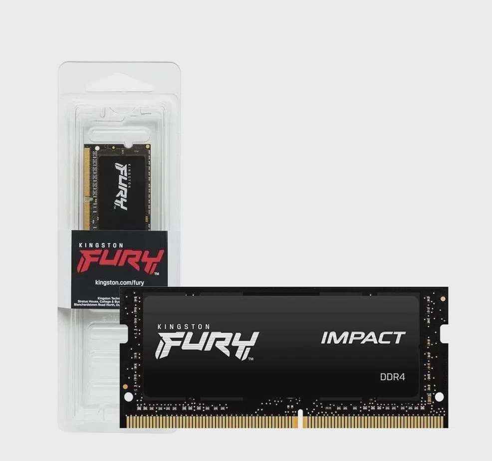 MEMORIA RAM DDR4 16GB P/ NOTEBOOK KINGSTON FURY IMPACT 3200